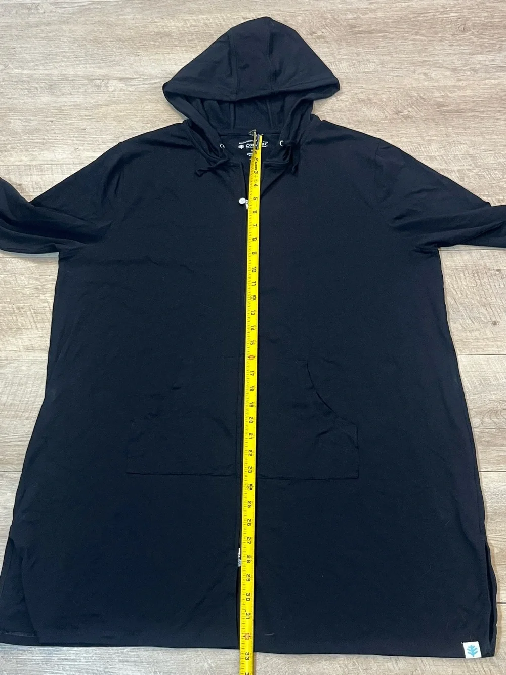 Coolibar Women’s UPF 50+ Black Long Cabana Hoodie Size XXL - Picture 10 of 11